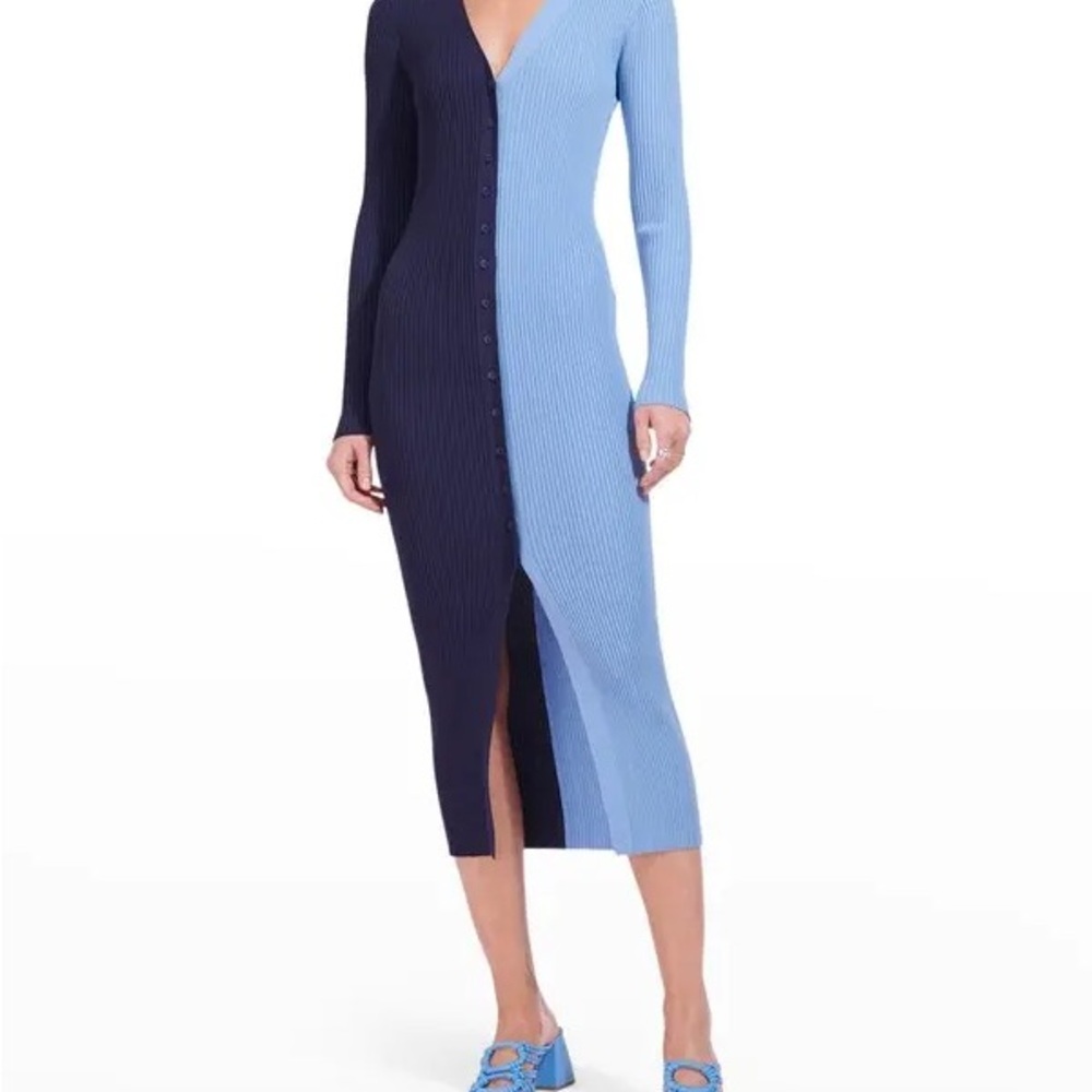 Two-Tone Blue Women's Dress